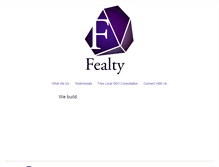 Tablet Screenshot of fealty.com